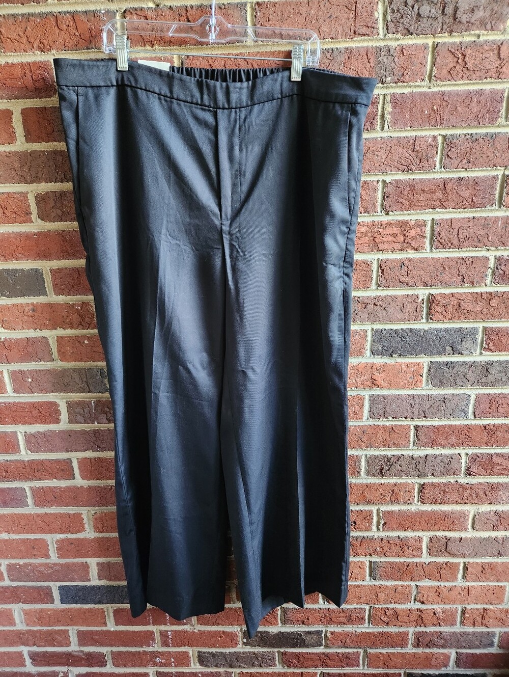Banana Republic Wide Leg High Rise Tencel Pant XXL NWT Black